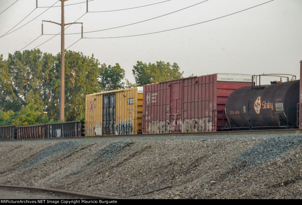 Railbox Box Car in the yard